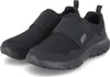 A pair of black Skechers shoes on a white background. Produktbild-Vorschau