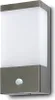 A modern outdoor wall lamp with a motion sensor. Produktbild-Vorschau