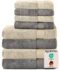 Komfortec 8er Handtuch Set aus 100% Baumwolle, 4 Badetücher Produktbild-Vorschau 9