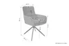 byLIVING Esszimmerstuhl 2er Set PURA / Grob-Cord off white Produktbild-Vorschau 3