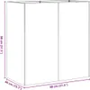 vidaXL Fioriera Rusty 80x40x80 cm Acciaio resistente alle Anteprima dell’immagine prodotto 8