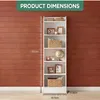 Bücherregal Standregal, 6-stöckiges, 24 x 48 x 169,5 cm, Produktbild-Vorschau 6