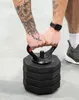 A person's hands are holding a kettlebell weight. Produktbild-Vorschau