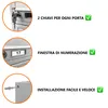 6er Briefkasten Anlage Grau Ral 7035, 20 cm Tiefe, 6 Fach Produktbild-Vorschau 5