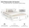 Drevená posteľ Homestyle4u, rozmery 160x200 cm, s 2 Náhľad obrázku produktu 2