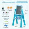 COSTWAY, tableau pour enfants 4-en-1, chevalet double face Voir les images du produit 3