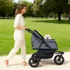 COSTWAY Hundewagen klappbar, Hundebuggy bis 25 kg, Produktbild-Vorschau 2