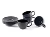 Hanseküche Cappuccino Tassen 4er Set (180 ml) aus Steingut Produktbild-Vorschau 4