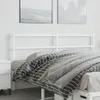 The Living Store Kopfteil Metall Weiß 150 cm Produktbild-Vorschau 2