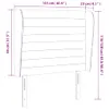 vidaXL Kopfteil mit Ohren Hellgrau 103x23x118/128 cm Stoff Produktbild-Vorschau 10