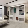 Armoire Erika de 240 cm avec lamelles et miroir, 3 portes Voir les images du produit 4