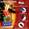 GOPLUS 119 cm Geschenkboxen Weihnachten, 4 stapelbare Produktbild-Vorschau 4