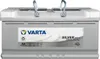 A VARTA Silver Dynamic AGM car battery is shown from the front. Produktbild-Vorschau