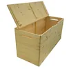A wooden chest with its lid open, shown against a white background. Anteprima dell’immagine prodotto