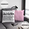Trendation - Juristin Deko-Kissen mit Füllung 40x40 Produktbild-Vorschau 2