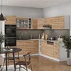 Eckküche Vicco R-Line Sonoma/Weiß 247 x 237 cm ohne Produktbild-Vorschau 5