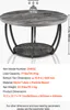 SucceBuy Table basse ronde à deux niveaux avec un cadre Voir les images du produit 3