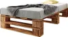 sunnypillow Palettenbett M2 aus Holz 120 x 200 cm mit Produktbild-Vorschau 1