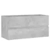 Waschbeckenunterschrank Betongrau 90x38,5x45 cm Produktbild-Vorschau 2