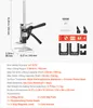 Product image with dimensions and included accessories. Podgląd zdjęcia produktu