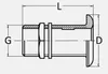 Borddurchführung Messing 1 1/4" für Wasserinstallation | Produktbild-Vorschau 2