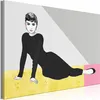 Italienischer Leinwand Leinwandbild - Woman in Pastel Hue Produktbild-Vorschau 1