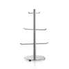 A freestanding metal mug tree with a circular base and six arms for hanging mugs. Anteprima dell’immagine prodotto