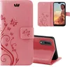 Handytasche für Huawei P20 Blumen Flip Cover Buchhülle mit Produktbild-Vorschau 1