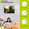 ARTland Leinwandbild Tagesbeginn an der Trave Größe: 80x60 Produktbild-Vorschau 2