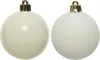 Weihnachtskugeln Kunststoff 6cm 12 Stück - Wollweiß Produktbild-Vorschau 1