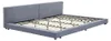 HOME DELUXE Bett mit Ablage GALAXIS - Grau 270 x 200 cm - Produktbild-Vorschau 1