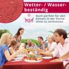 DecoHomeTextil Leinen Optik Tischdecke Dunkelrot Eckig 90 x Produktbild-Vorschau 5