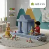 Kanapa dla dzieci Kayo marki Juskys – sztruksowa, modułowa Podgląd zdjęcia produktu 7