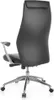 Chaise de bureau en cuir véritable noir Chaise de bureau Voir les images du produit 14