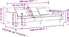 VidaXL 375818, Grün, Schaum, Kunststoff, Polyester, Holz, Produktbild-Vorschau 8