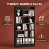 Bücherregal Standregal 6 Fach, 24 x 80 x 170 cm, Schwarz | Produktbild-Vorschau 3