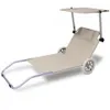 CASARIA® Sonnenliege Klappbar mit Dach Strandliege mit Produktbild-Vorschau 9