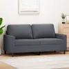 vidaXL 2-Sitzer-Sofa Dunkelgrau 140 cm Samt Produktbild-Vorschau 2