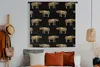 MuchoWow® Wandteppich Wandbehang Muster - Nashorn - Gold - Produktbild-Vorschau 4