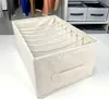 Rangement en coton solide et polypropylène, beige, 40x27x17 Voir les images du produit 12
