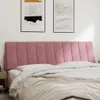 vidaXL Kopfteil-Kissen "Hanko" Rosa 180 cm Samt Produktbild-Vorschau 3
