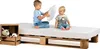 Lermowood Palettenbett 90 x 200 cm Eiche Holzbett Produktbild-Vorschau 1