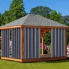 Outdoor Vorhänge Wetterfest Wasserdicht Vorhang mit Ösen Produktbild-Vorschau 9