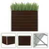 The Living Store Hochbeet Braun 100 x 100 x 77 cm Produktbild-Vorschau 7