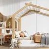 Letto per bambini Merax 90x190 cm, letto a casetta in legno Anteprima dell’immagine prodotto 4