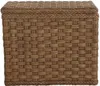 KRINES HOME Wäschesortierer aus echtem Rattan mit 3 Fächern Produktbild-Vorschau 2