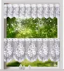 heimtexland ® Scheibengardine Jacquard Blumen Weiß Produktbild-Vorschau 3