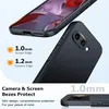 A black phone case is shown from multiple angles, highlighting its protective features. Náhľad obrázku produktu