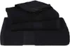 vidaXL Asciugamani FROGN, 2 pezzi, nero, 100x200 cm, 360 Anteprima dell’immagine prodotto 3