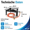 Bituxx Gaskocher Hockerkocher 7 kW Schwarz MS-17835 ohne Produktbild-Vorschau 5